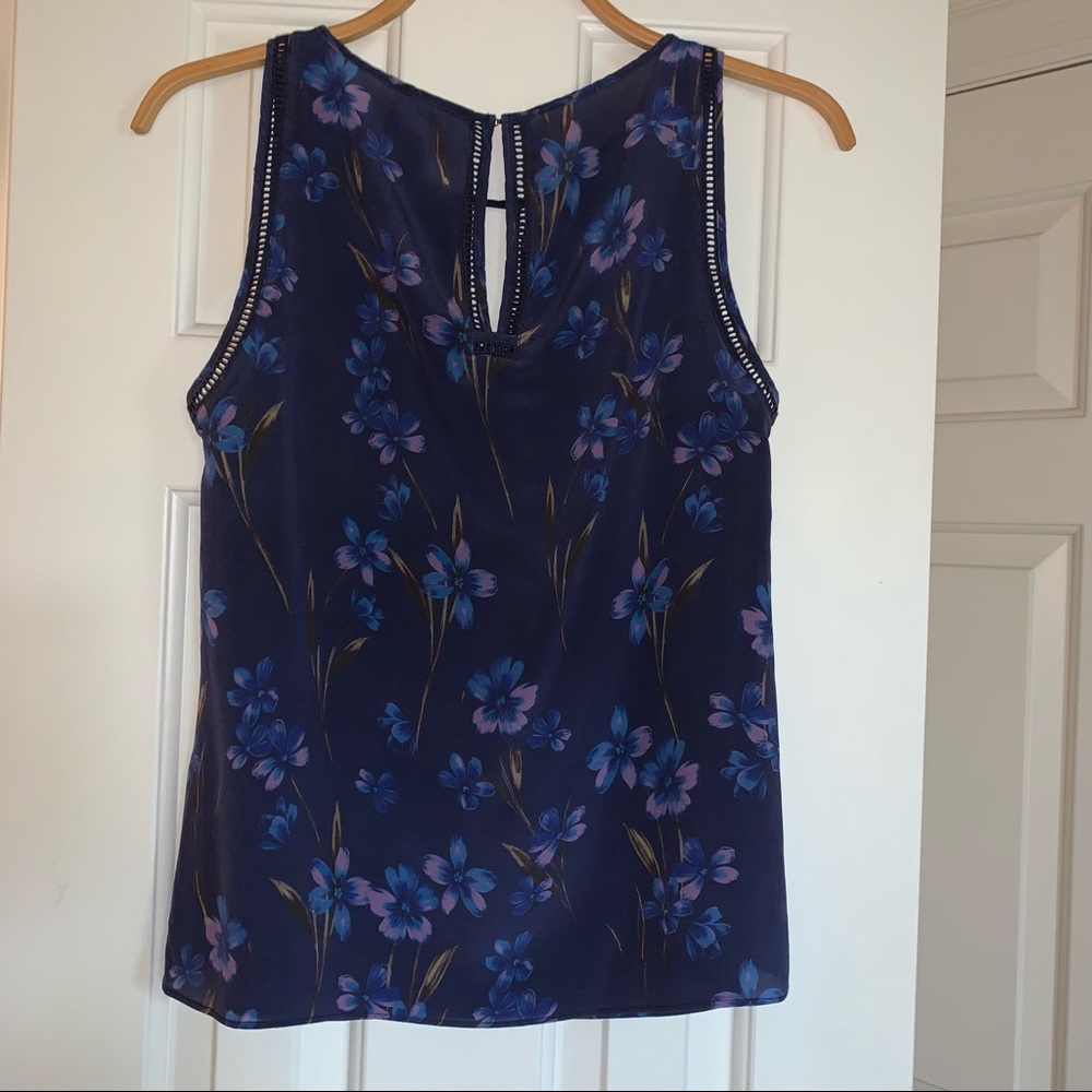 Anthropologie Greylin Floral Silk Tank, size Medium - Picture 4 of 9